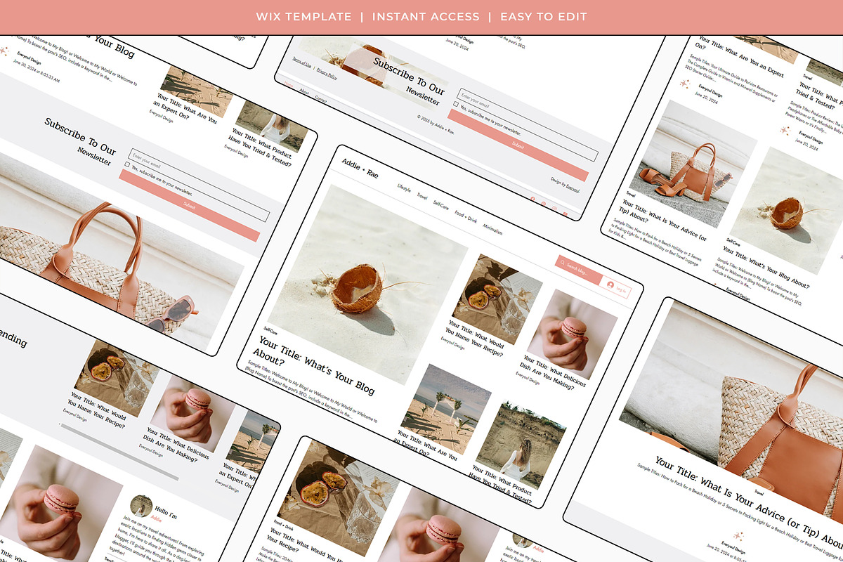 Addie + Rae Wix Template, a Wix Template by Girl Boss From Home (Photo 5 of 6)