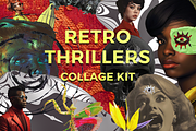 Retro Thrillers collage kit, an Object Graphic by Fox's Monday (Thumbnail 1 of 25)
