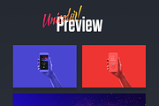 Unicolor & B/W Hands BUNDLE, an iPhone Mockup by Pierre Borodin (Thumbnail 7 of 9)