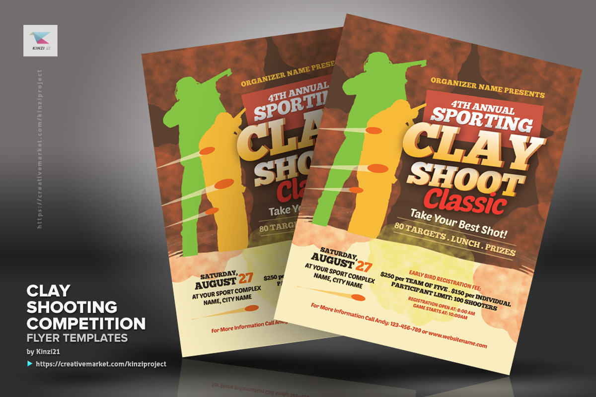 Clay Shooting Competition Flyers, a Flyer Template by kinzi21 (Photo 4 of 4)