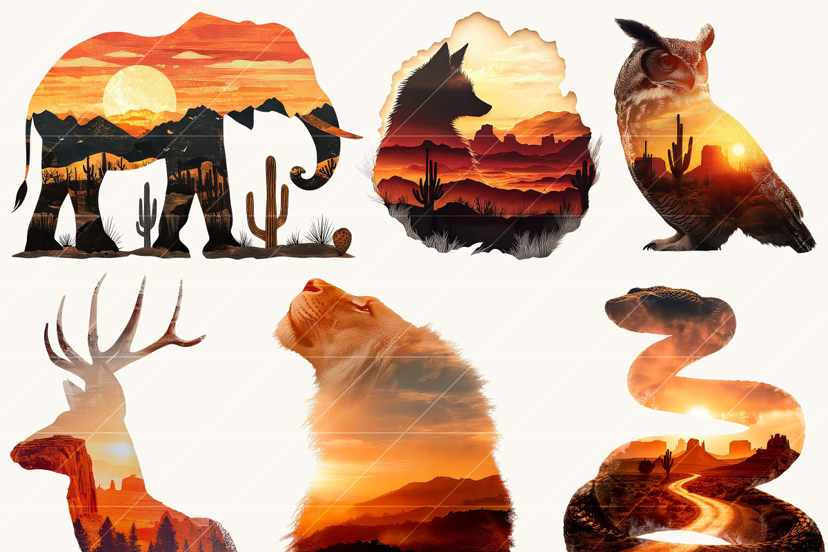 Desert Animals Landscape Clipart, an Animal Illustration by Design Scotch (Photo 4 of 8)