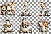 Easter Safari Animals Clipart, an Illustration by Sublimation Artist (Thumbnail 3 of 7)