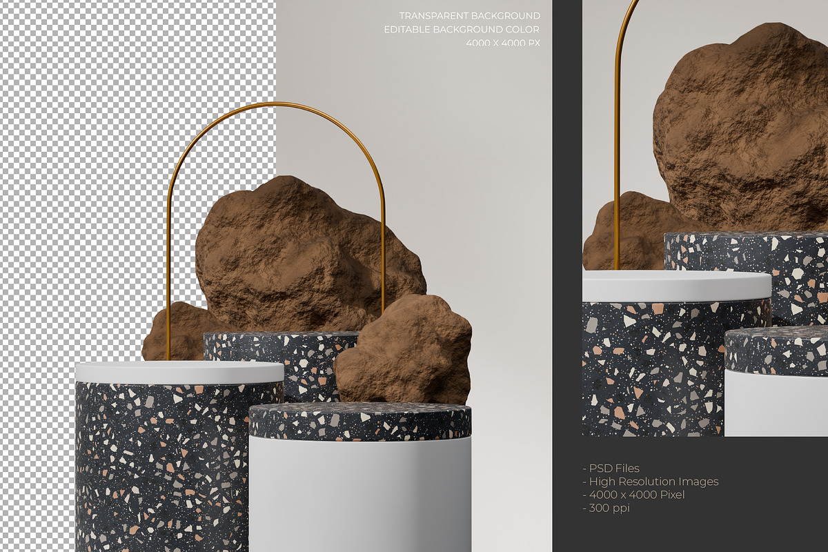 5 Podium with Transparent Background, a Background Graphic by faustudio (Photo 4 of 7)