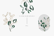 Mistletoe. Watercolor and graphic., a Decorative Illustration by ma_i_vi (Thumbnail 6 of 13)