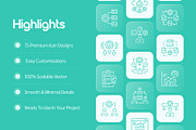 Animated Management Icons Set, an Outline Icon by Prosymbols (Thumbnail 2 of 5)