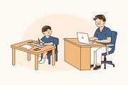 Work Life Blend Illustration, an Object Graphic by Jump Studio (Thumbnail 7 of 12)