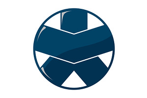 Football man character sports logo, an Object Illustration by LogosDen