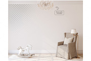 ROMANTIC NURSERY Wall&Frame Mockups, a Poster Template by MyHomeMockups (Thumbnail 4 of 10)