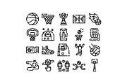 Basketball sport game icons and, an Object Graphic by pikepicture (Thumbnail 1 of 3)