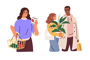 People shopping, choosing goods set, a Person Illustration by Good Studio (Thumbnail 7 of 8)