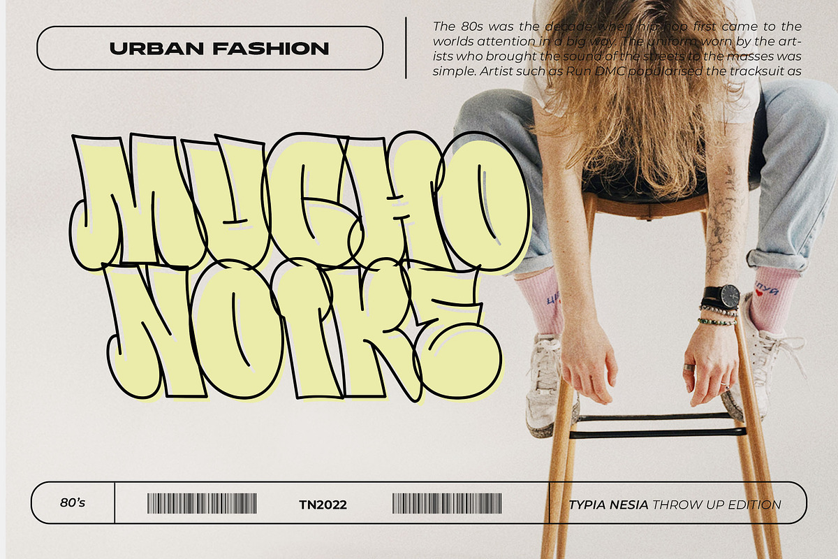 Beardvans - Throw-Up Graffiti Font, a Sans Serif Font by Typia Nesia (Photo 4 of 12)