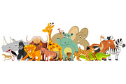 Cute African animals cartoon group, an Animal Illustration by Yayasya (Thumbnail 3 of 3)