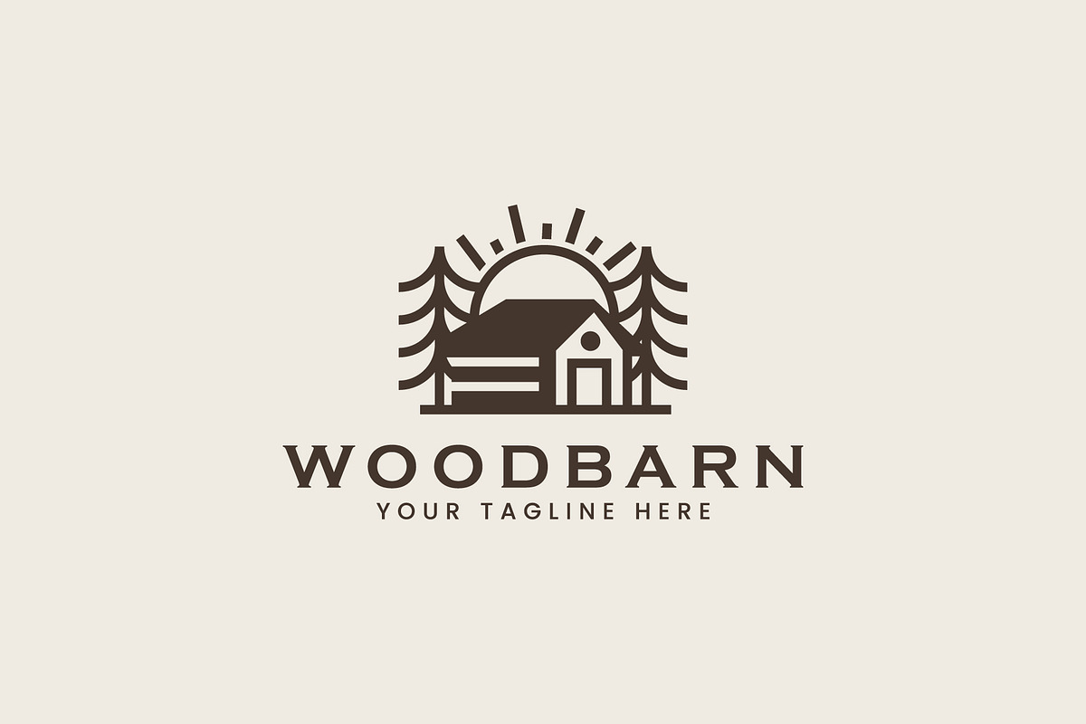 Woodbarn Logo Template, a Branding & Logo Template by Guna Studio (Photo 1 of 4)