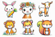 Baby Animal Clipart Bundle, an Illustration by Libby Wishes (Thumbnail 4 of 9)