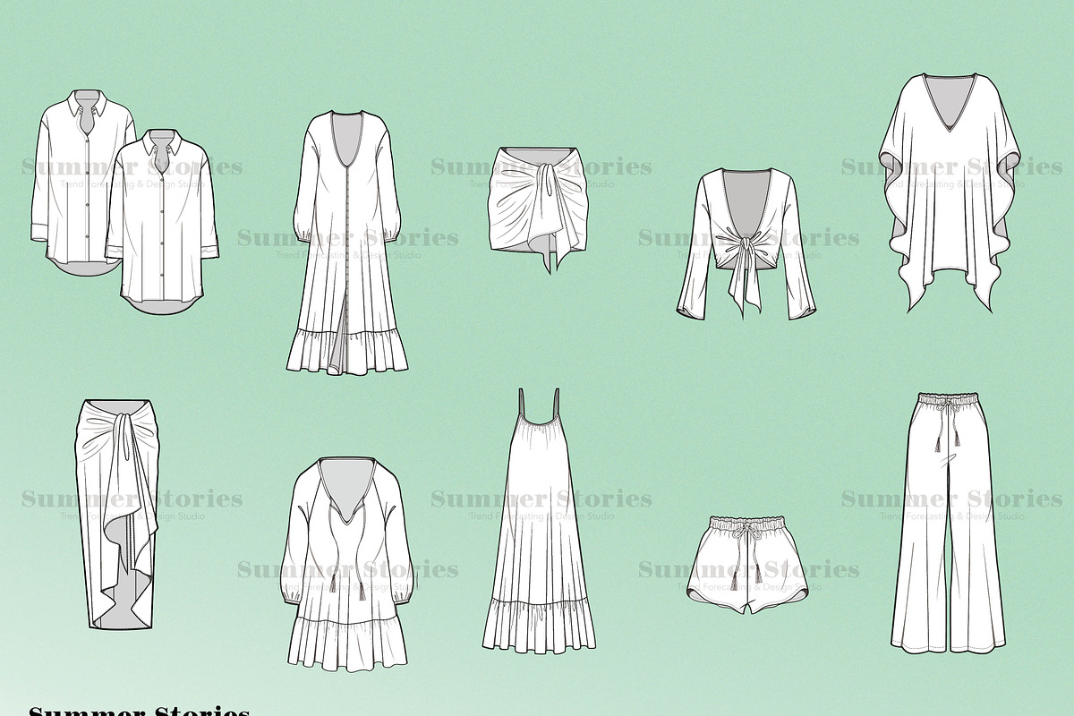 High Res Fashion Beachwear Flats, a Graphic by Summer Stories (Photo 8 of 8)