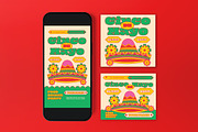 Green Quirky Cinco De Mayo Flyer Set, a Flyer Template by graphicook (Thumbnail 3 of 3)