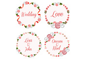 33 Flower Wreath Vector Collection, a Graphic by Propylparaben (Thumbnail 7 of 14)
