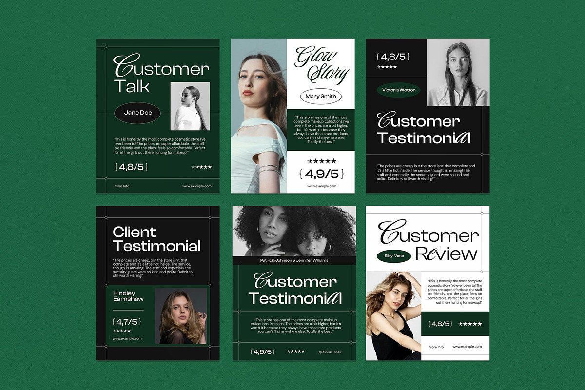 Client Testimonial Instagram, a Social Media Template by graphicook (Photo 2 of 3)
