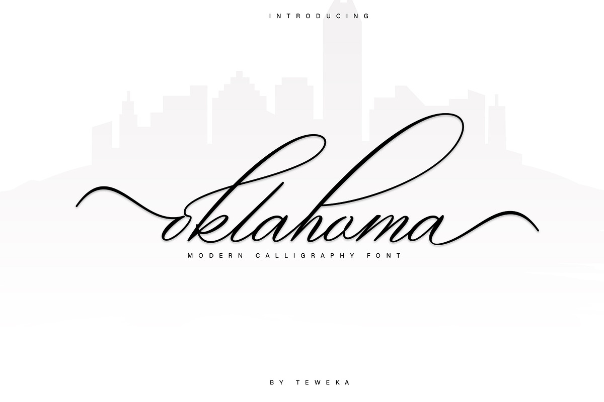 oklahoma calligraphy font