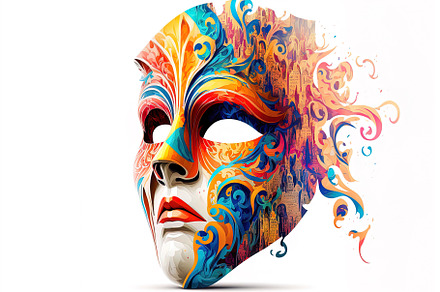 Abstract Carnival Mask, an Abstract Photo by Shootdiem