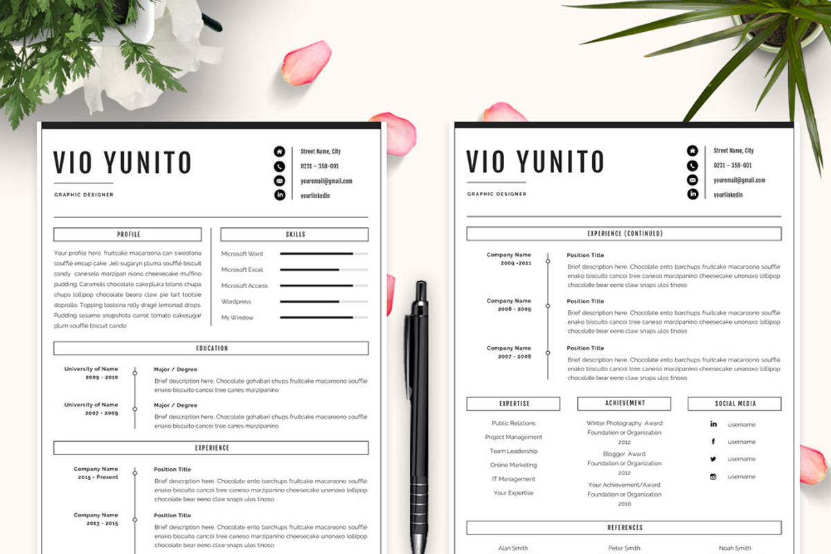 Professional Resume/CV Template, a Resume Template by GResume (Photo 2 of 5)