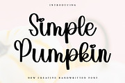 Simple Pumpkin, a Handwritten Font by InermediaSTUDIO (Thumbnail 1 of 6)