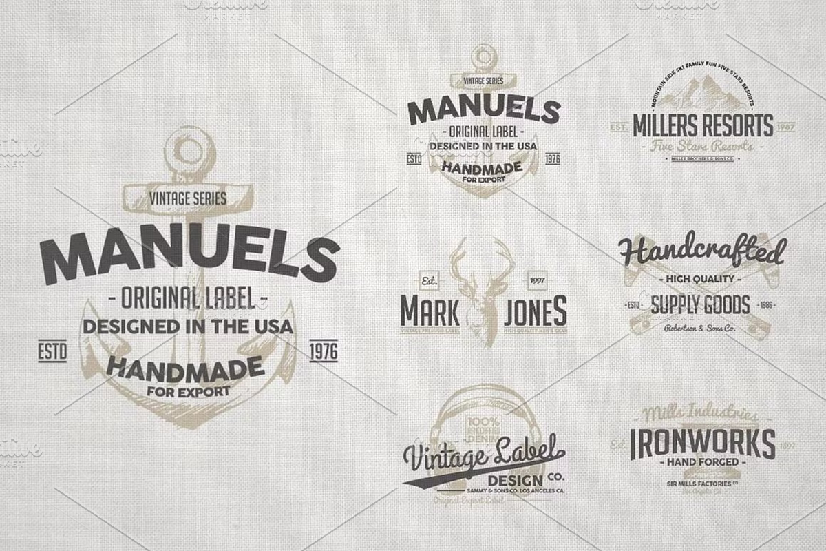 1500+ Logo Templates Bundle, a Branding & Logo Template by ThePhoton (Photo 3 of 7)