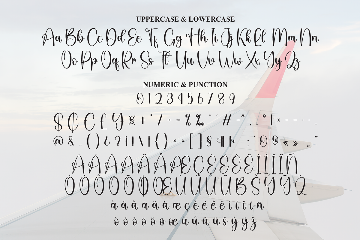 Airplane | Script Font, a Handwritten Font by Scratchones (Photo 7 of 8)