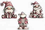 Whimsical Christmas Santa Clipart, an Illustration by Craft Nest (Thumbnail 4 of 6)