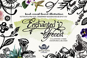 Enchanted Forest Linocuts, an Object Illustration by WhiteRiverStudio (Thumbnail 2 of 5)