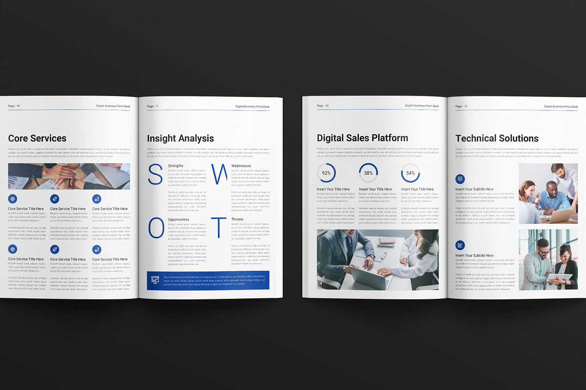 Digital Pitch Deck Template, a Brochure Template by E-Type (Photo 5 of 7)