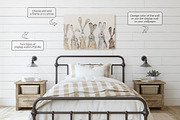 MODERN FARMHOUSE NURSERY mockups, a Poster Template by MyHomeMockups (Thumbnail 4 of 12)