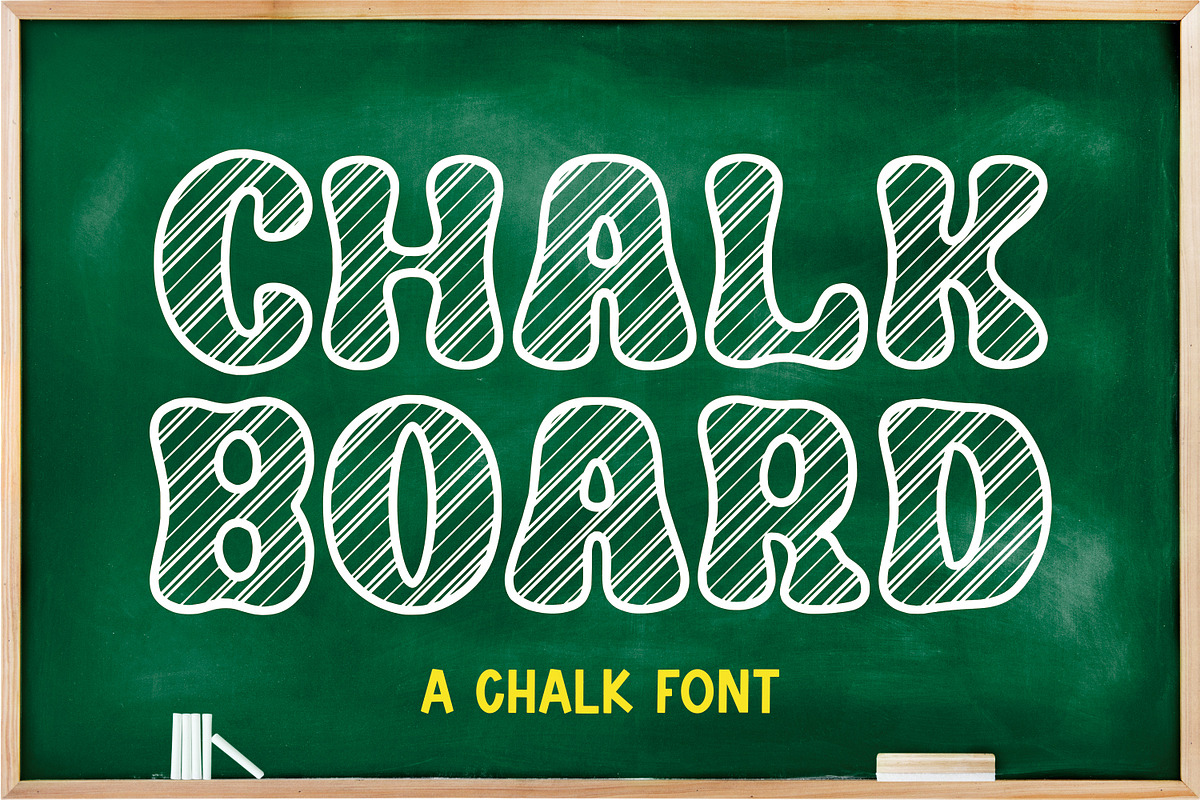CHALKBOARD, a Handwritten Font by Mozatype (Photo 1 of 7)