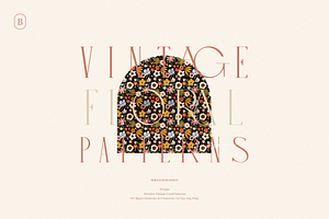 Vintage Floral Patterns Collection