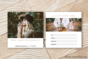 Gift Certificate Gold & White