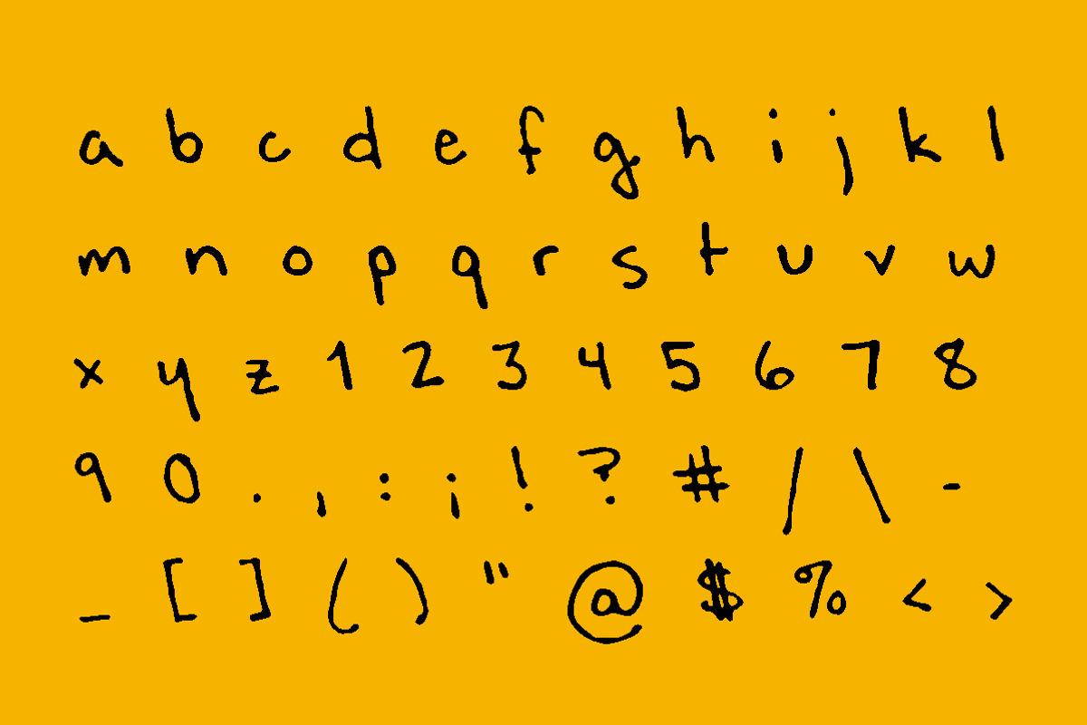 quenchiest - left-handed font, a Handwritten Font by Anna Richard Design (Photo 3 of 4)