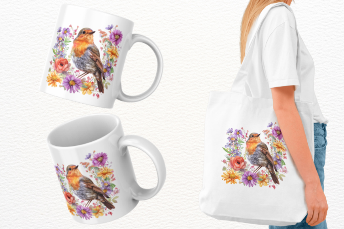 Christmas Robin Bird Clipart Bundle, an Illustration by Markicha Art (Photo 2 of 7)