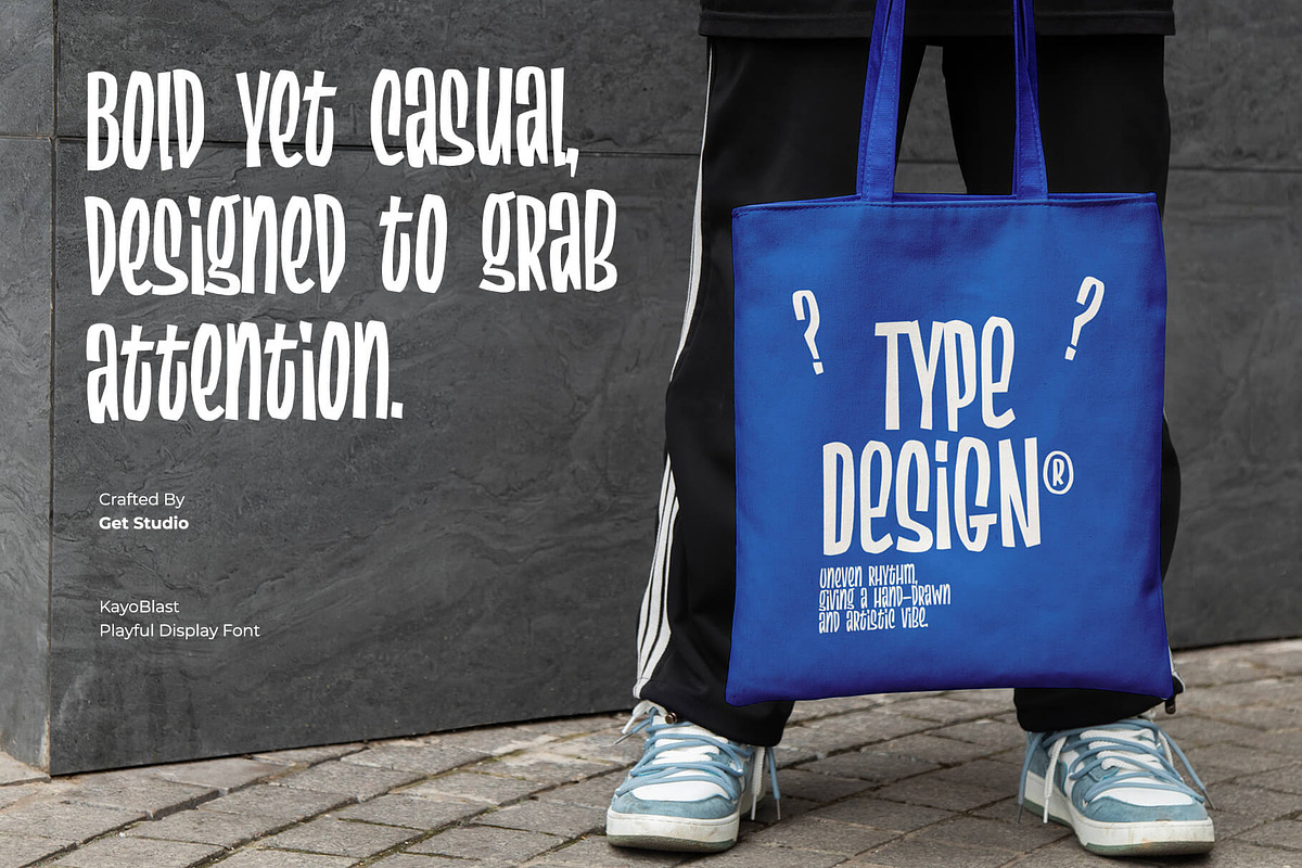 KayoBlast - Playful Display Font, a Sans Serif Font by Get Studio (Photo 5 of 10)