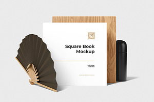 Square Book Mockup, a Product Mockup by zpackcreative