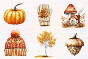 Scandi Autumn Clipart, an Illustration by CreationArt (Thumbnail 5 of 5)