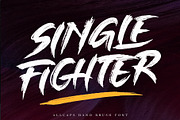 SALE! SINGLE FIGHTER / Brush Font, a Blackletter Font by Subectype Studio (Thumbnail 1 of 14)
