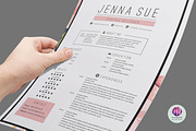 Floral resume package, a Resume Template by Chic templates (Thumbnail 4 of 4)