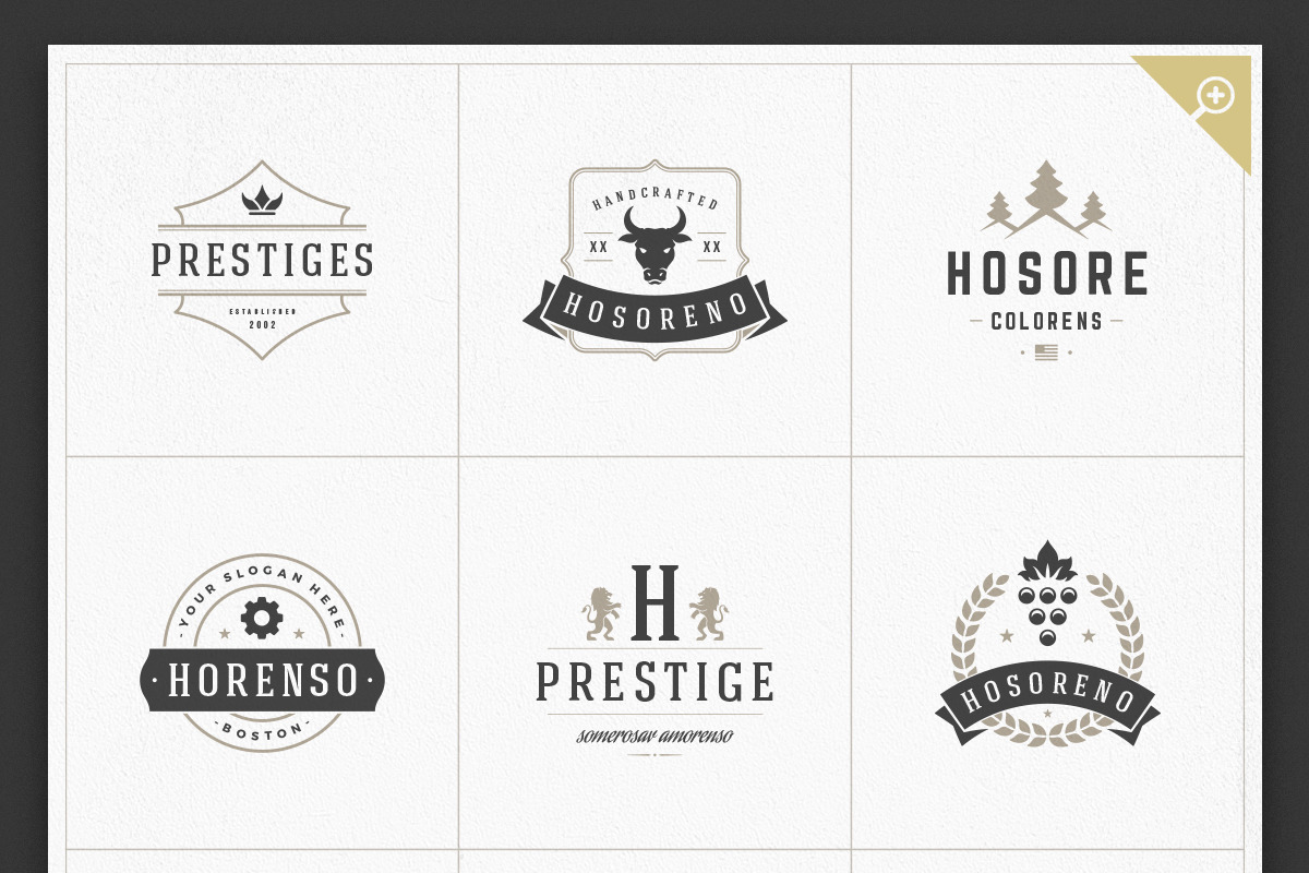 1000 Logos and Badges Bundle, a Branding & Logo Template by Vasya Kobelev (Photo 22 of 39)