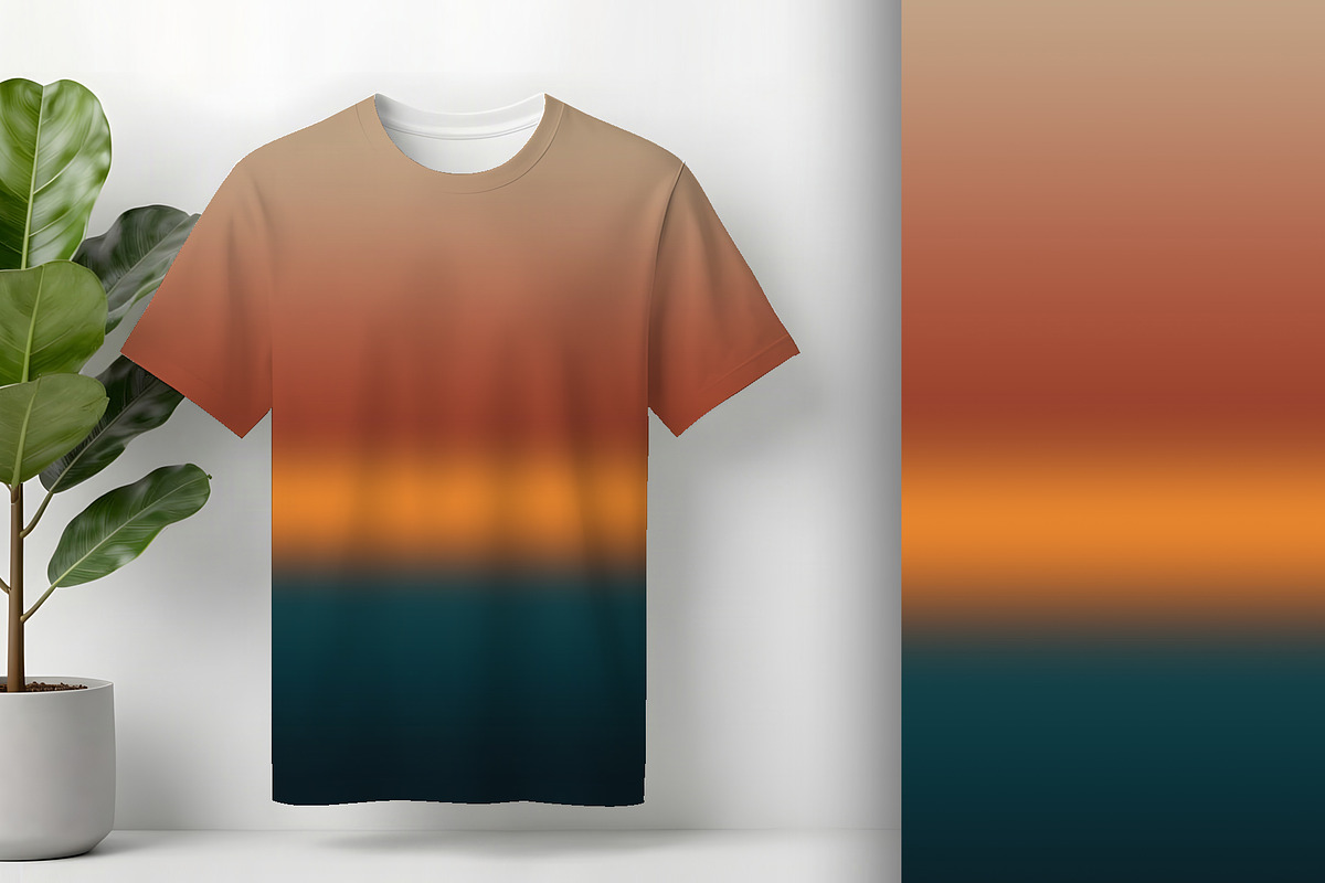 Gradient Classic Teal and Beige, a Background Graphic by Sharon Schwalbe (Photo 2 of 5)