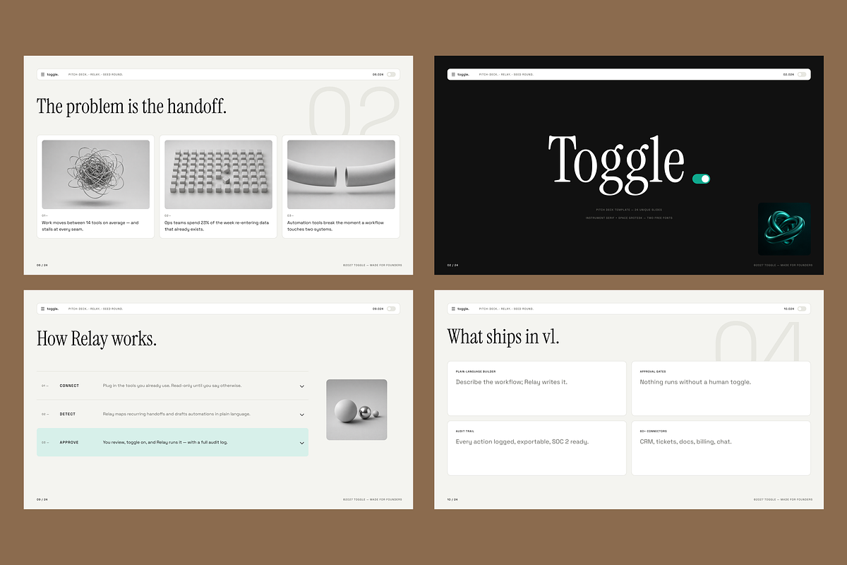 Toggle - SaaS Pitch Deck Template, a Presentation Template by xStudio (Photo 2 of 5)
