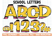 Teacher Doodle letters Bundle, an Object Graphic by RETROVIBZDESIGNS (Thumbnail 4 of 5)