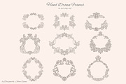 Whimsical Frames. Wedding Doodles., a Background Graphic by Designwork (Thumbnail 13 of 13)