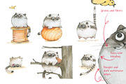 Cats for posters, cards, stickers, an Illustration by Novikova Lida (Thumbnail 2 of 4)
