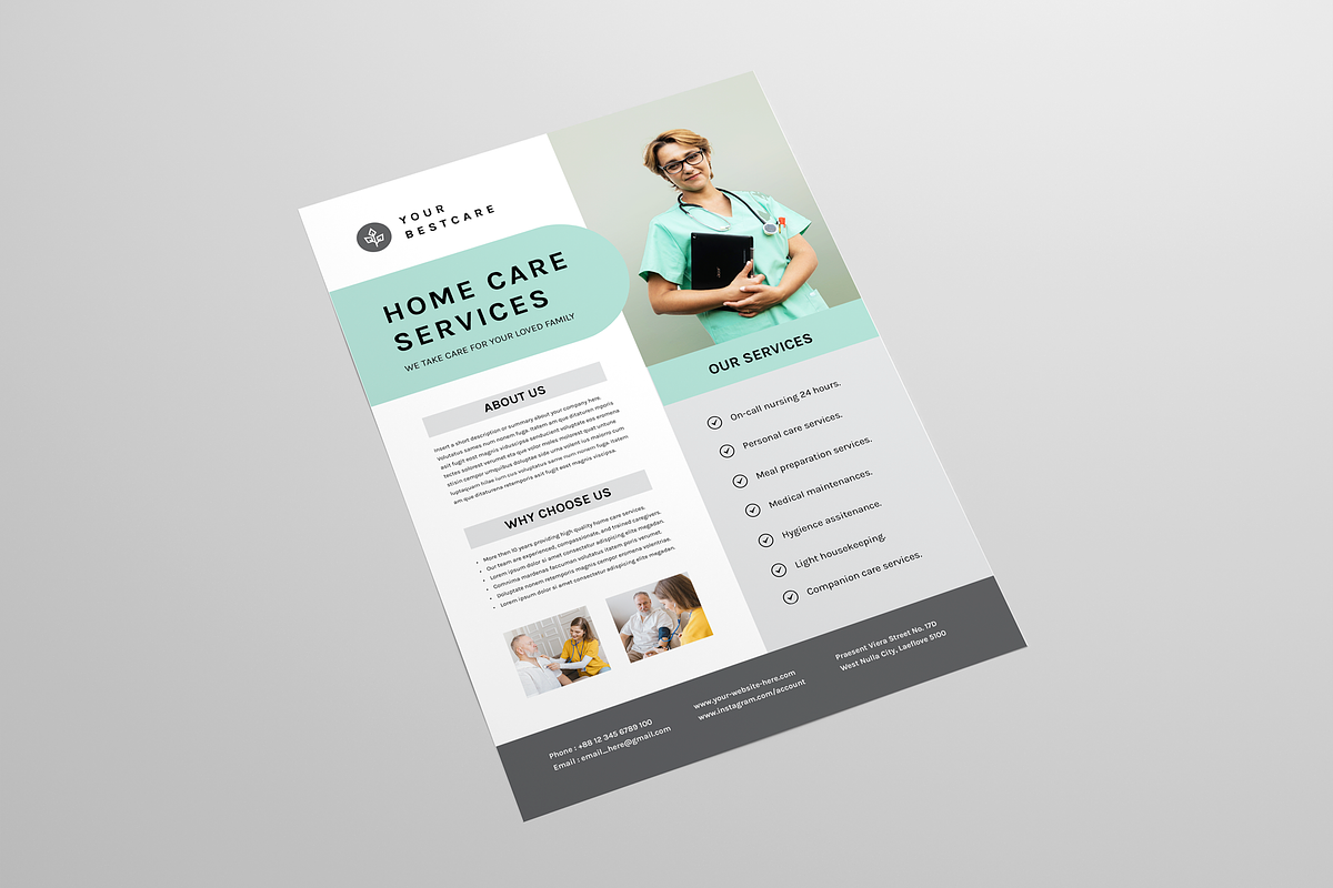 Home Health Care Flyer, a Flyer Template by Leaflove (Photo 2 of 5)