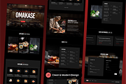 Japanese Restaurant Landing Page, a Landing Page Template by SLAB! Design (Thumbnail 3 of 3)
